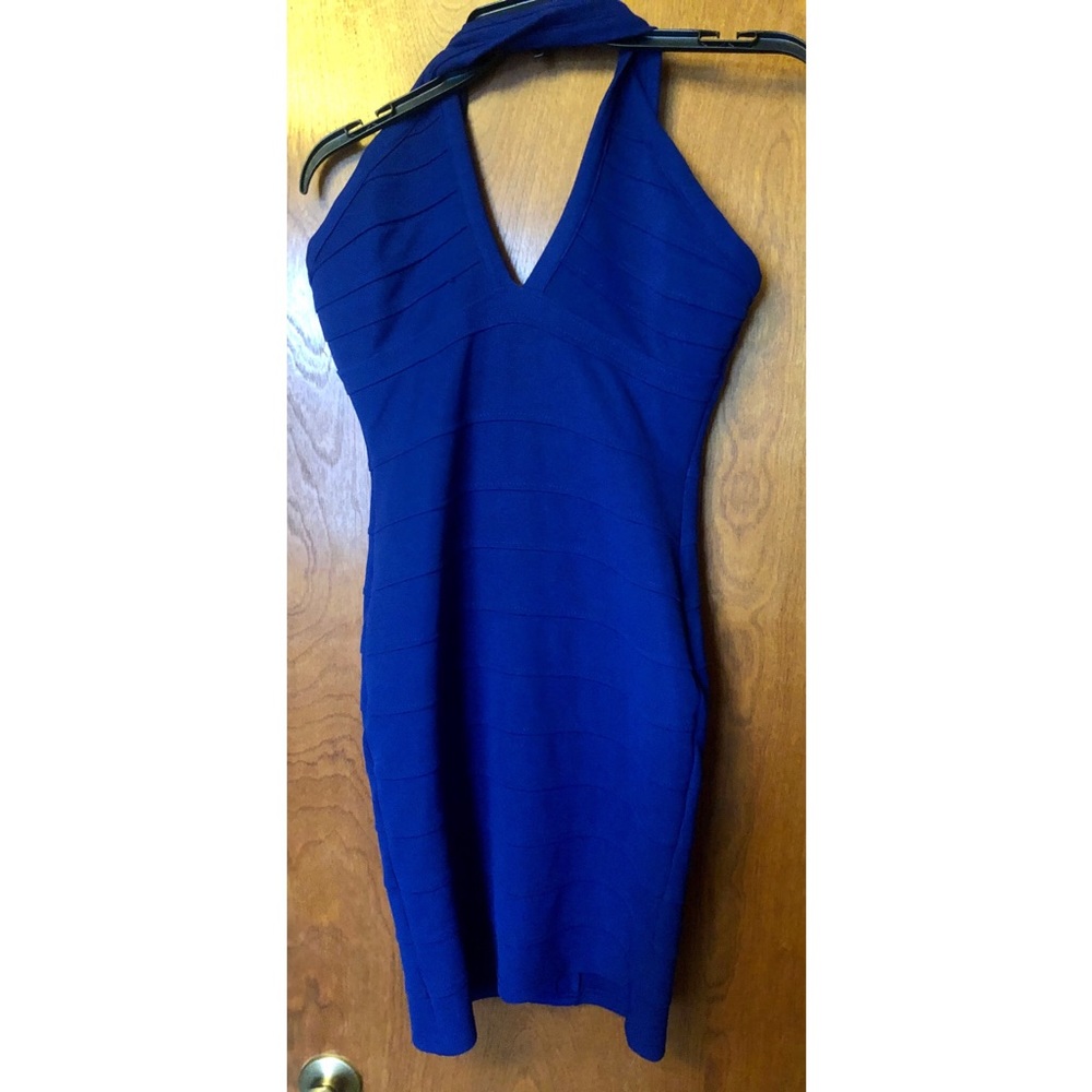 Miusol Royal Blue Bandage Dress